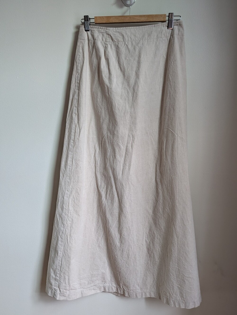VINTAGE Ream Linen Renaissance Rendait Casual  Maxi Skirt Size Medium